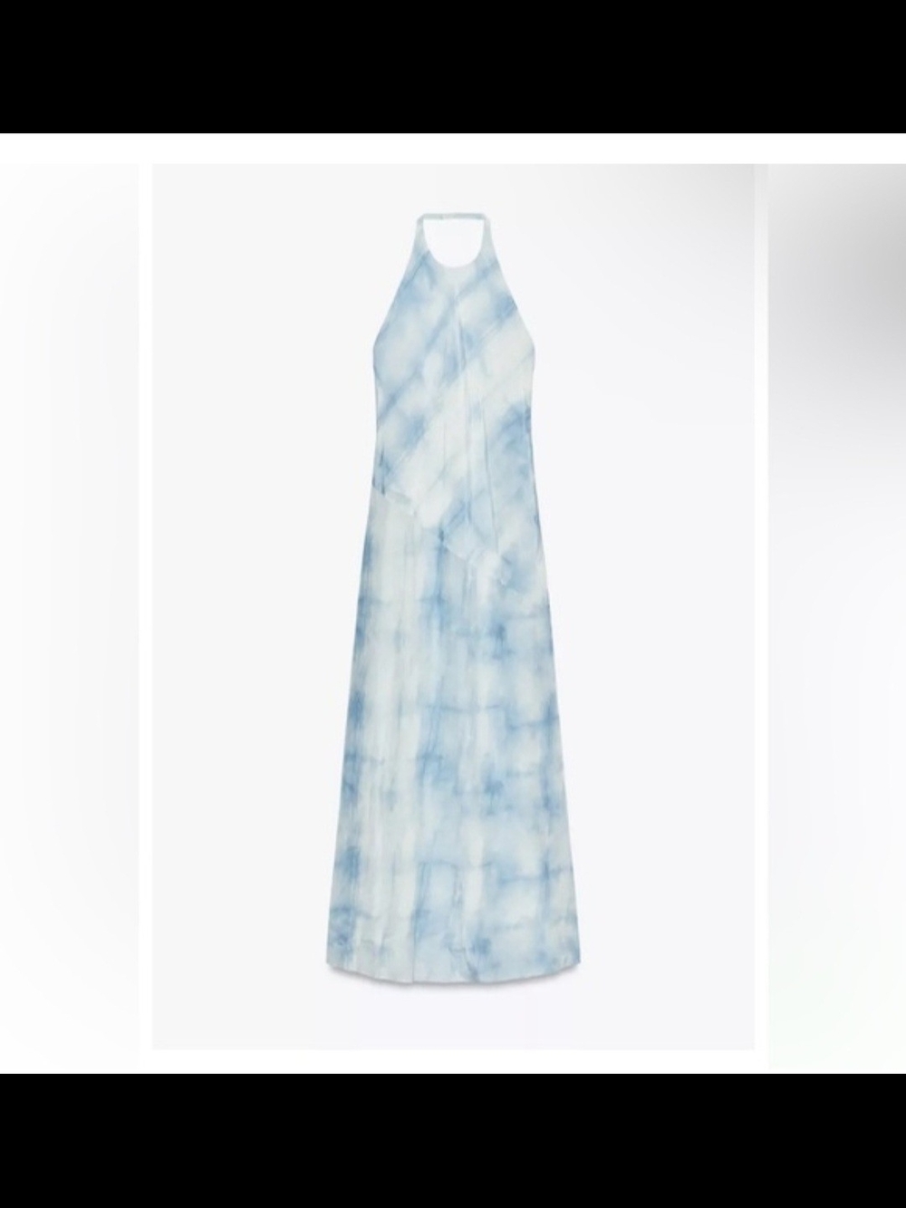 Zara Pale Blue Halter Maxi Dress - Picture 6 of 8